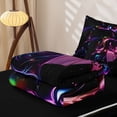 thumbnail image 5 of Homewish Kawaii Japanese Girl Zipper Twin Comforter Sets with Fitted Sheet and 2 Pillowcases,3D Japanese Girl Zipper Bedding Set For Kids,Reversible,4 Pieces, 5 of 7