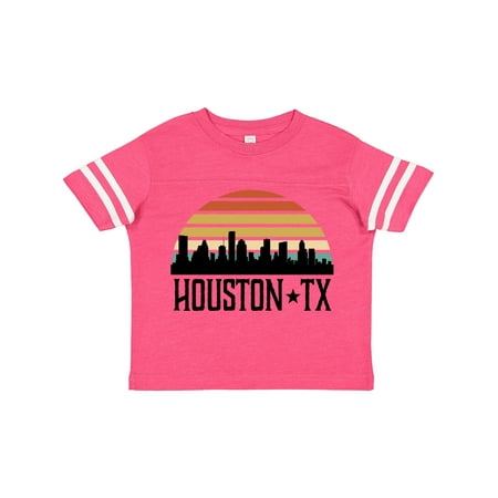 

Inktastic Houston Texas Skyline Retro Gift Toddler Boy or Toddler Girl T-Shirt