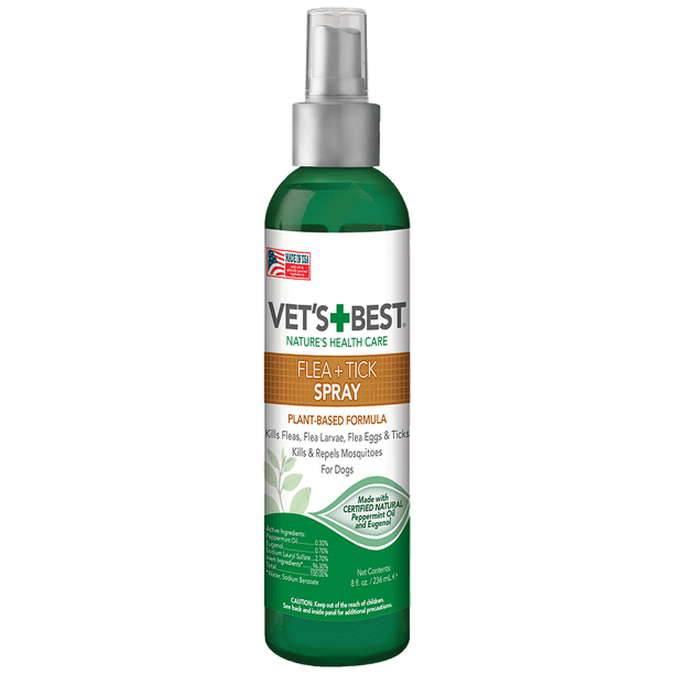 Vets Best Flea & Tick Spray Flea Treatment and Mosquito Repellent for