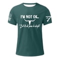thumbnail image 4 of Men Veteran Printed Round Neck Short Sleeved T Shirt Casual Comfortable Business Short Sleeved T Shirt Band T Shirts T Shirts for Men Tall Men Running Shirt T Shirt with Pocket for Men Lightweight T, 4 of 4