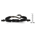 thumbnail image 3 of Primal Steel Stainless Steel Brushed Gun Metal IP-plated Fishing Hook Black Nylon Adjustable Bracelet, 3 of 7