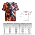 thumbnail image 2 of Astronauts Play Guitar in Space Women's T-Shirt Short Sleeve T Shirts Tops Tee Ladies Loose T, 2 of 6
