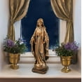 thumbnail image 4 of Catholic Our Lady of Grace Statue, 8.54" H Virgin Mary Statue, Blessed Mother Statues, Religious Gifts for Mom, Home Tabletop Decor, Bronze Collection Figurine, 4 of 9