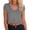 Gray(New&Fashion), variant on No Boundrie Womens Crop Tops Cap Sleeve Loose Fit Cropped V Neck T Shirts Casual Summer Basic Tees White Size L