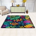 thumbnail image 3 of Non-Slip Area Rug 36"x24" Indoor Washable Floor Mats Carpet Printed for Living Room, Bedroom, Home Decor Brightly Colored Leaves, 3 of 7