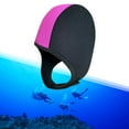 thumbnail image 3 of Chapeau de Plongée Thermique Élastique pour Femmes et Hommes 2.5mm Noir et Rouge, 3 of 8