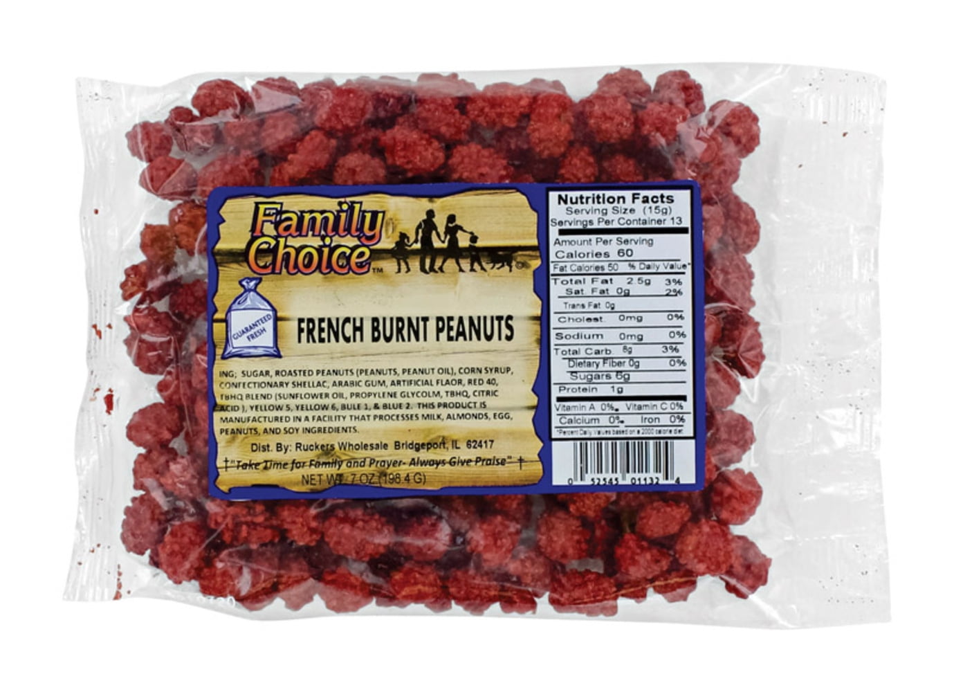 Family Choice French Burnt Peanuts Candy 7 oz. Case Of 12; Walmart