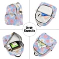 thumbnail image 5 of FORMRS Mini Backpack Purse for Women Travel Daypack Casual Shoulder Bag, Pink Daisy, 5 of 7