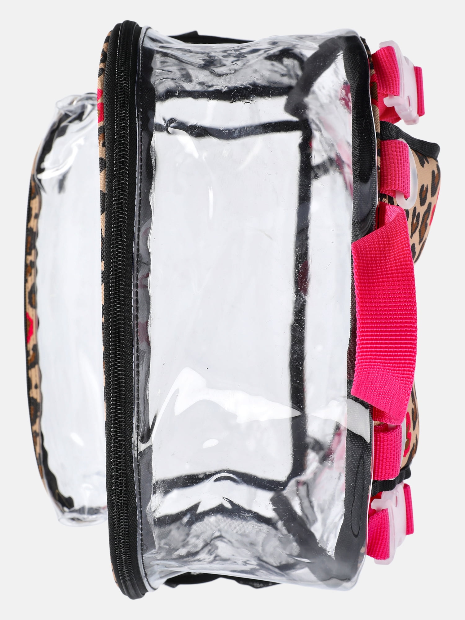 Wonder Nation Kids' Clear 17" Adaptive Backpack, Love Leopard