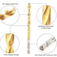 thumbnail image 3 of 13pcs/set Hss Titanium Twist Drill Bit Hex Shank 1.5-6.5mm Steel Speed High, 3 of 9