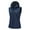 Blue, variant on Off Road Ventures Women's Hooded Softshell Vest Lightweight Waterproof Sleeveless Fleece Lined Jacket Outerwear Cycling