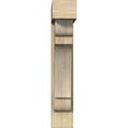 thumbnail image 2 of Ekena Millwork 8"W x 32"D x 44"H Olympic Block Rough Sawn Bracket w/ Offset Brace, Douglas Fir, 2 of 25