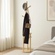 thumbnail image 1 of Perchero de Ropa Giratorio, Perchero Independiente para Recibidor con 3 Estantes y 6 Ganchos, Ideal para Dormitorio, Entrada y Sala de Estar, Bufandas y Bolsos 40 * 40 * 164CM Beige, 1 of 7