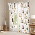 thumbnail image 3 of Homewish Kawaii Plant Mushrooms Blackout Curtains Set of 2 (52x84 Each),Cartoon Fox Animals Curtain,White Cream, 3 of 6