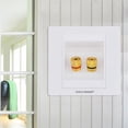 thumbnail image 2 of Altavoz Chapado en Oro, 2 de Encuadernación, Enchufe Tipo Banana, Almohadilla para Pared, Cuadrada, 85 Mm, 2 of 9