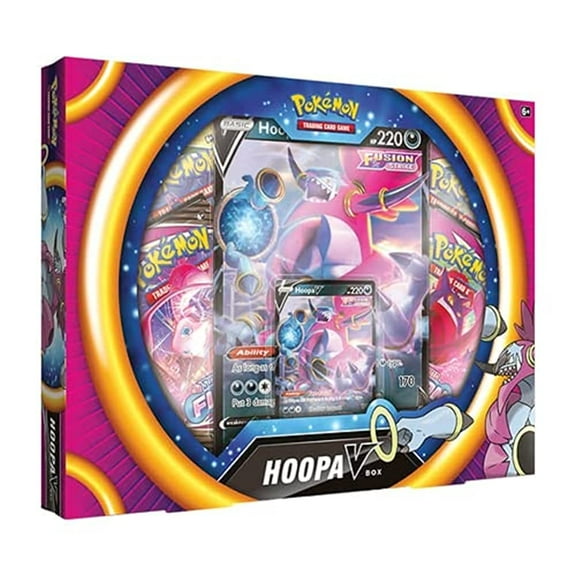 Pokemon | Hoopa V Box | Card Game | Ages 6  | 2 Players | 10  Minutes Playing Time