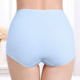 thumbnail image 3 of Clearance Ohufall Womens Underwear High Waist Cotton Soft Seamless Briefs Ladies Panties Plus Size Comfy Stretch Ladies Underwear, 3 of 7