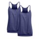 thumbnail image 1 of Puntoco Camisolas básicas sin mangas para mujer, 2 piezas, sexys, lisas, con cuello redondo, blusas plisadas con aberturas, 1 of 4