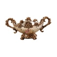 thumbnail image 3 of Frutero de resina, soporte para frutas, elegante centro de mesa, plato de dulces, plato de fruta para aperitivos, cocina, mesa de encimera de pan Beige, 3 of 8
