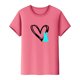 thumbnail image 4 of Mujeres Manga Corta de Verano Tops Pascua Impresa Cuello Redondo, Blusa de Moda Casual para la Primavera, 4 of 5