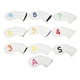 thumbnail image 1 of Funda para cabeza de Golf, cubierta para cabeza de palo, impermeable, cierre elástico de PU, para deportes al aire libre, color blanco, 10 Uds., 1 of 12