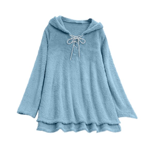 Maean Womens Oversized Sherpa Pullover Hoodie Fuzzy Fleece Sweatshirt Loose Warm Fall Winter Clothes