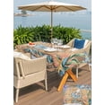thumbnail image 5 of Outdoor Tablecloths with Umbrella Hole & Zipper, Octopus Coastal Tablecloth Rectangle 60x84 Inch, Summer Nautical Starfish Coral Brown Anchor Waterproof Table Cloth, Patio/Pool/Picnic Table Covers, 5 of 8