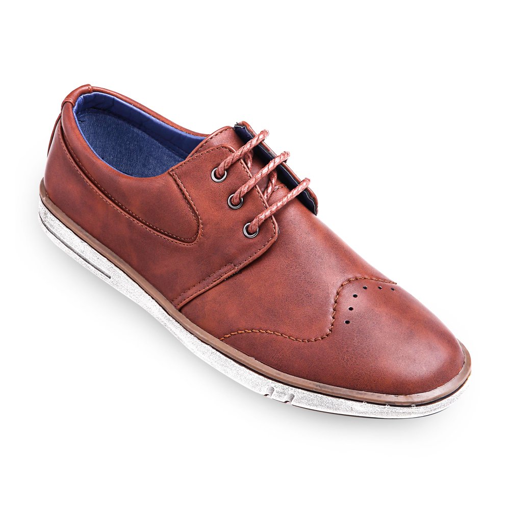 mio marino men's suede derby casual dress shoes