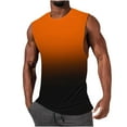 thumbnail image 2 of Big and Tall Tank Tops for Men 5X-XL Plus Size Sleeveless Muscle T Shirts Pullover Crewneck Gradient Printed Athletic Workout Undershirts, 2 of 5