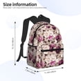 thumbnail image 4 of Wukai Rose Flowers Versatile Backpack:Spacious,Organized,Comfortable,Ideal for Travel and Everyday Use with Multiple Pockets and Padded Straps, 4 of 8