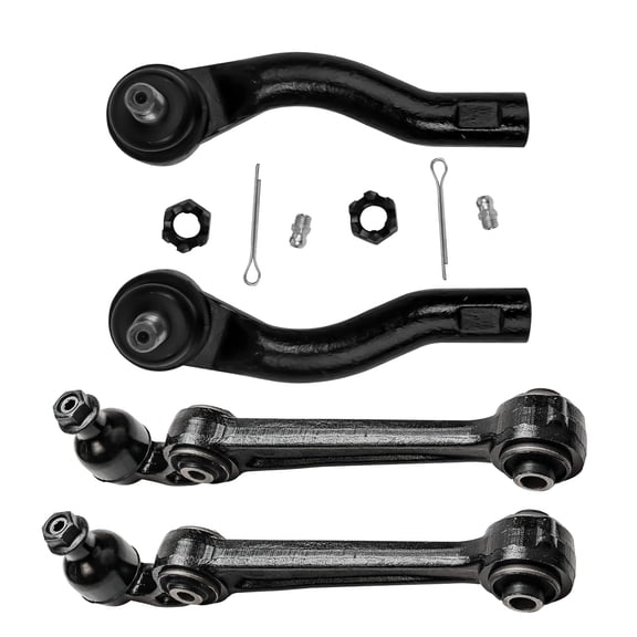 Detroit Axle - 4PC Front Lower Forward Control Arms Outer Tierods for 2007-2012 Ford Fusion - [2007-2012 Lincoln MKZ] - 2007-2009 Mercury Milan