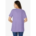 thumbnail image 2 of Woman Within Plus Size Eyelet Henley Tee, 2 of 5