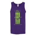 thumbnail image 2 of Green Striped Ford Mustang | Mens Cars and Trucks Graphic Tank Top, Purple, 3XL, 2 of 3