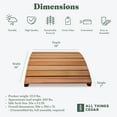 thumbnail image 3 of All Things Cedar FB36 Garden Bridge | 3-ft Durable Outdoor Wooden Bridge - 36L x 29W x7H, 3 of 7