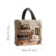 thumbnail image 3 of KEVCHE Quilted Tote Bag, Ocean Turtle Canvas Totes, Women Casual Shoulder Bag Handbag, Portable Fashion Beach Bag Grocery Bags, 3 of 3