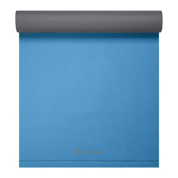 Gaiam Athletic Yoga 5mm Duramat - Blue/Grey