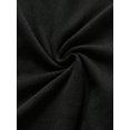 thumbnail image 4 of Women's Black Strapless Mini Dress - Bodycon Fit with Front Slit, 4 of 7