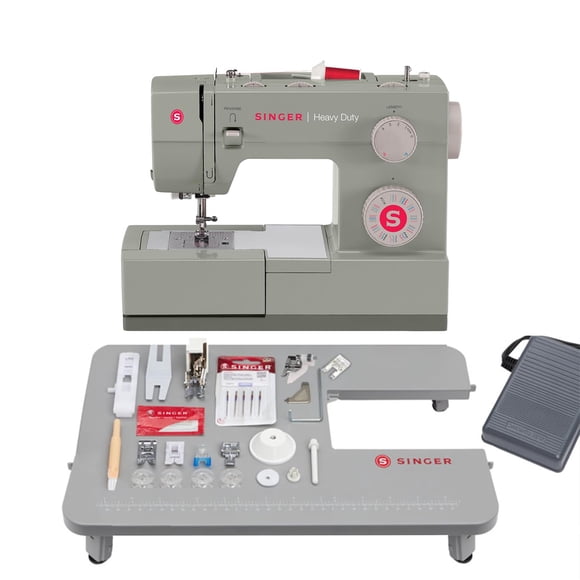 Máquina de Coser SINGER Heavy Duty 4452 + Mesa extensible