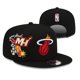 thumbnail image 4 of Sombrero De Baloncesto De La NBA Miami Heat Tendencia Americana Hip Hop Parasol Y Protector Solar Ala Plana, 4 of 4