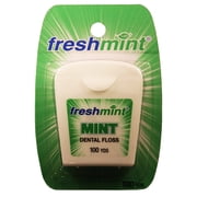 100 Yard Mint Waxed Dental Floss FreshMint 72's units/cs