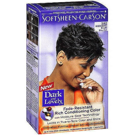 Softsheen Carson Dark And Lovely Fade Resist Rich Conditioning Color Midnight Blue 382