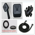 thumbnail image 5 of 4 Inch High-Flow Dual Handheld  Fixed Shower Head Kit, 3-Way Shower System with Long Hose, Multi-Purpose Bathroom Shower Fixture, 5 of 7