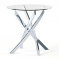 thumbnail image 2 of Furniture of America Gisela Glass Top End Table, Chrome, 2 of 7