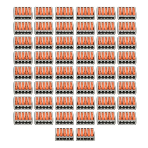 Compact Wire Wiring Connector,50Pcs Push Wire Wiring PC Wire Connectors Mini Fast Wire Connectors Built for the Future