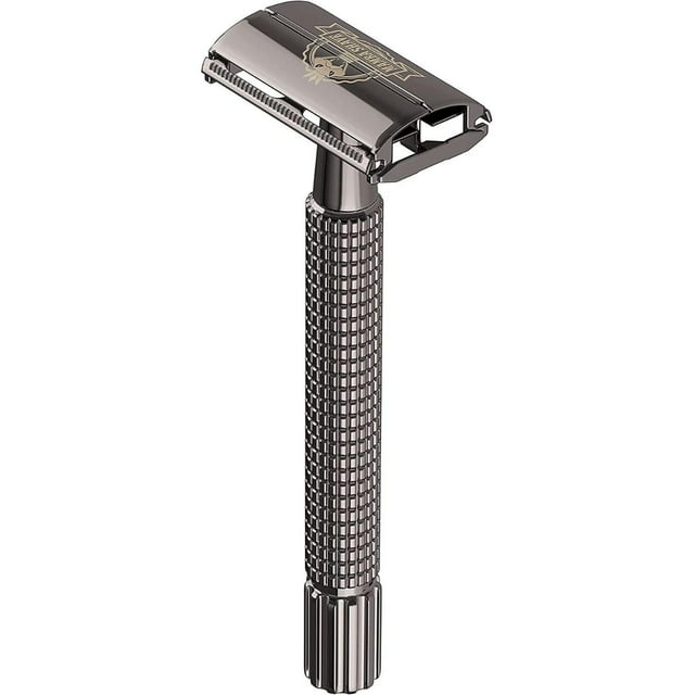 Rastrillo Mamba Shave Ragnar Vintage Acero Inox Con 5 Navajas de Afeitar gris oscuro Mamba Shave RLMS181P