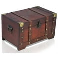 thumbnail image 4 of Brynnberg Miami 11""x6.7""x6.3"" Treasure Chest Storage Box - Lockable Wooden Decor, 4 of 9