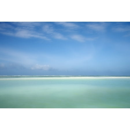 Indian Ocean Zanzibar Tanzania Tropical Ocean Horizon Stretched Canvas - Chris Upton  Design Pics (18 x