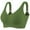 *1-Green, variant on Women's 1 Piece Seamless Sports Bras,Ladies Ribbed Push Up Everyday Underwear,Adjustable Strap Bralette For Women,Orange,Size XL