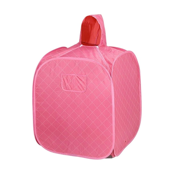 Sauna de vapor portátil, tienda de sauna personal, sauna de vapor para todo el hogar con campana, Rosa