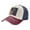Navy And Red, variant on America Thin Blue Line Flag Baseball Cap Distressed Adjustable Vintage Cotton Denim Hat for Women Men